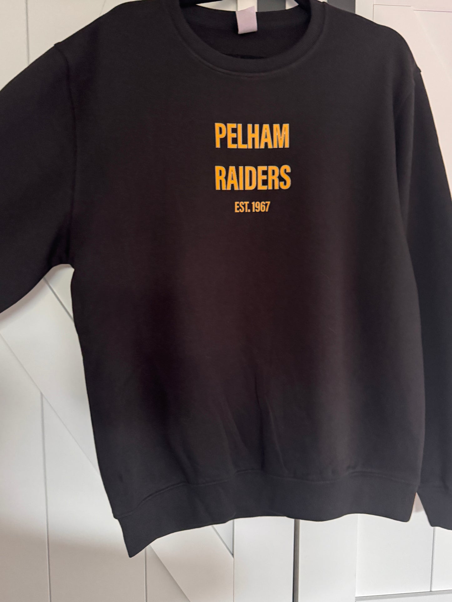 RAIDERS Large Back Design Crewneck Sweatshirt