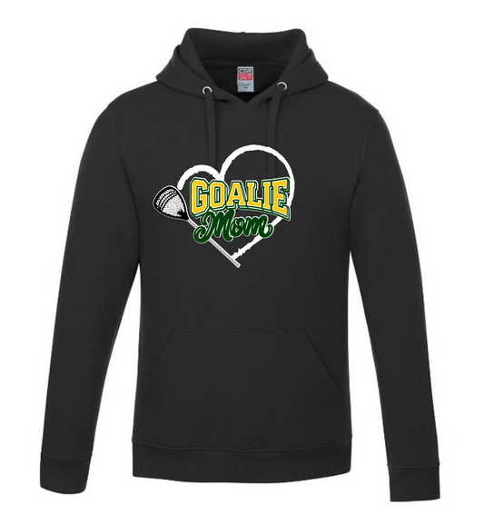 Heart Goalie Mom Pullover Hooded Sweatshirt