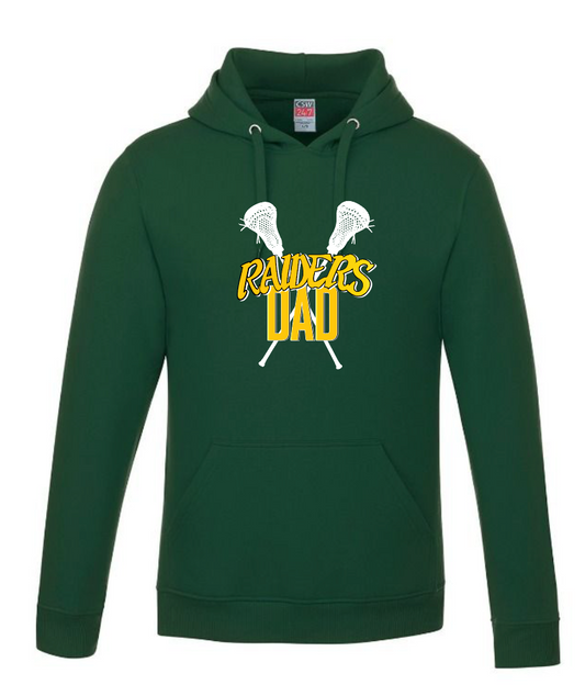 Raiders Dad with Crossed Sticks Pullover Hooded Sweatshirt