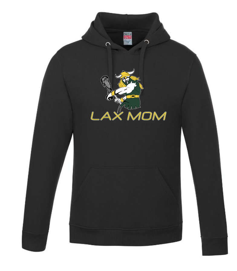 LAX Mom with Raiders Big Man Pullover Hooded Sweatshirt