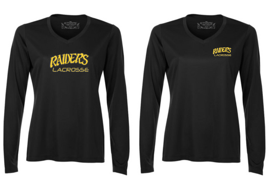 Lady Raiders V-Neck Long Sleeve Athletic Shirt
