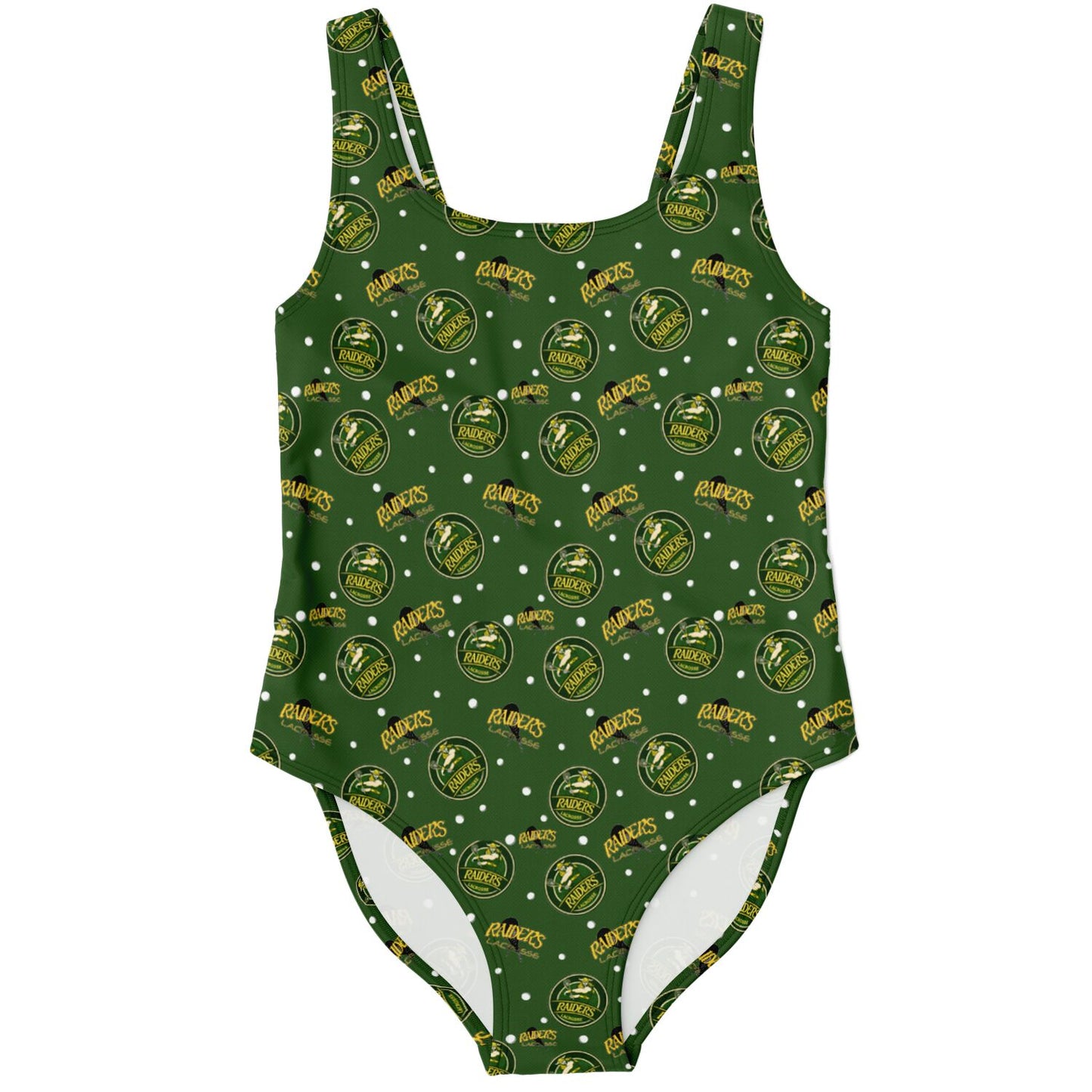 Lady Raiders One-Piece Swimsuit - Raiders Lacrosse Circle Logo