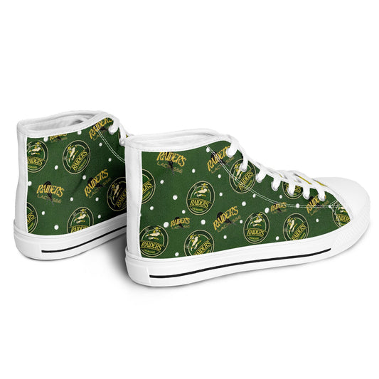 High Top Shoes - Raiders Lacrosse Circle Logo Pattern