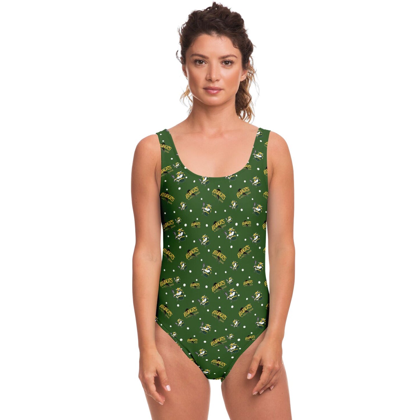 Lady Raiders One-Piece Swimsuit - Raiders Pattern