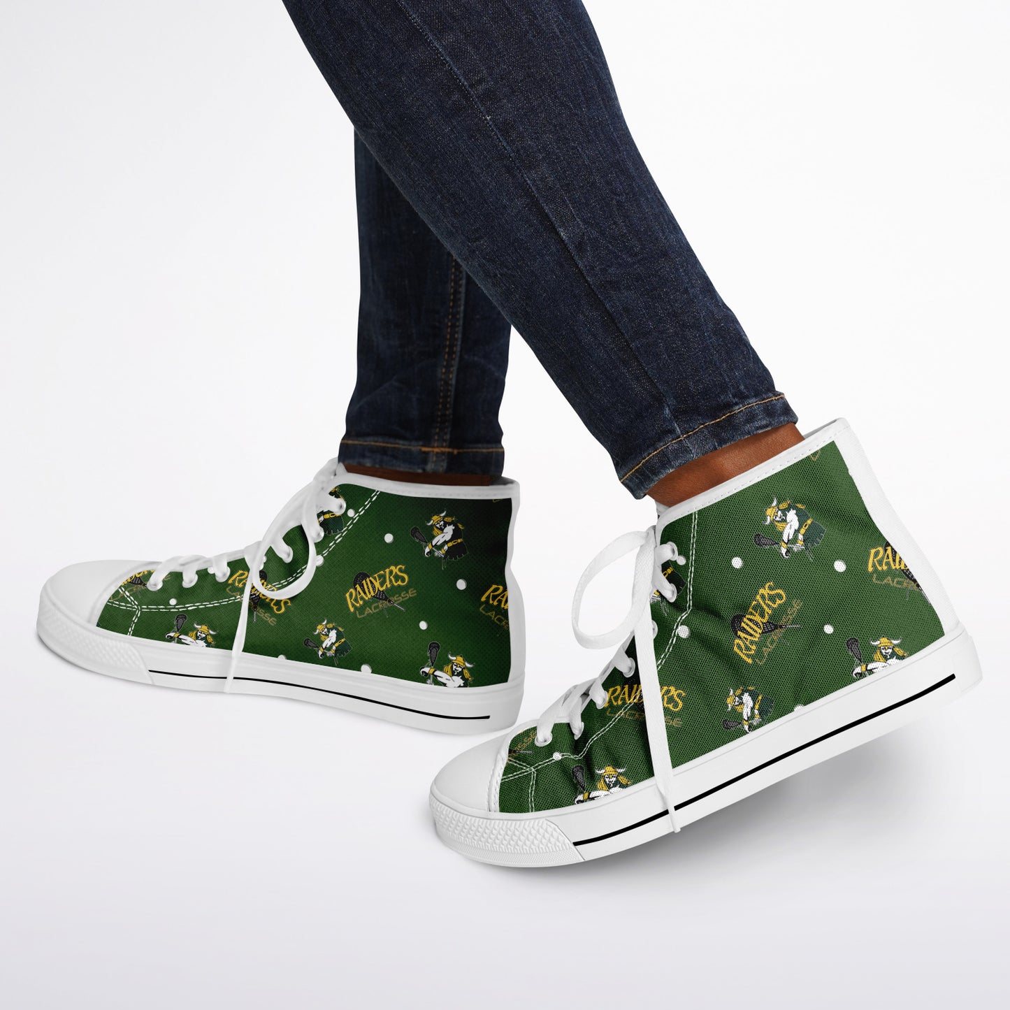 High Top Shoes - Raiders Pattern