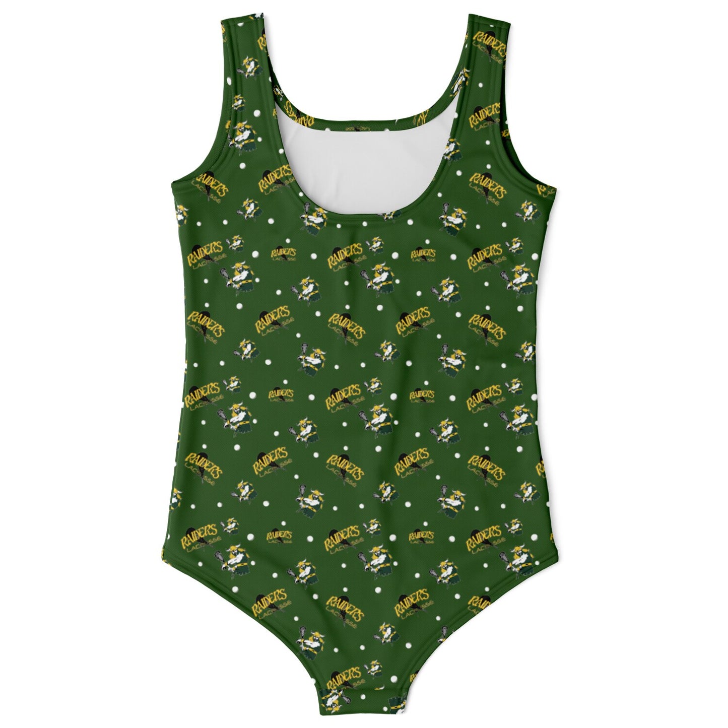 Youth One-Piece Swimsuit - Raiders Lacrosse Pattern