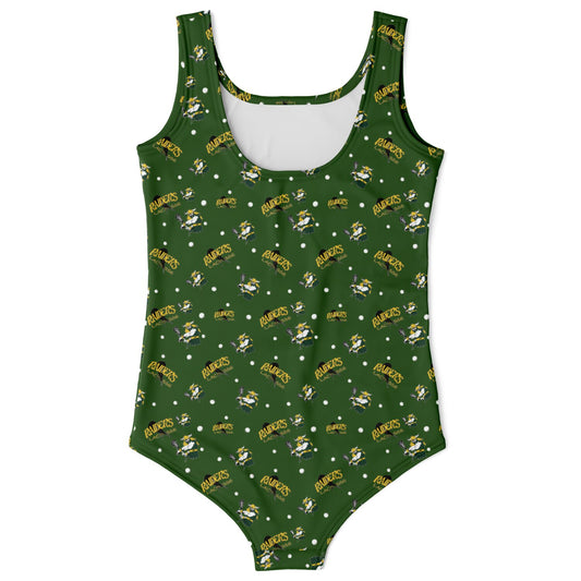 Youth One-Piece Swimsuit - Raiders Lacrosse Pattern