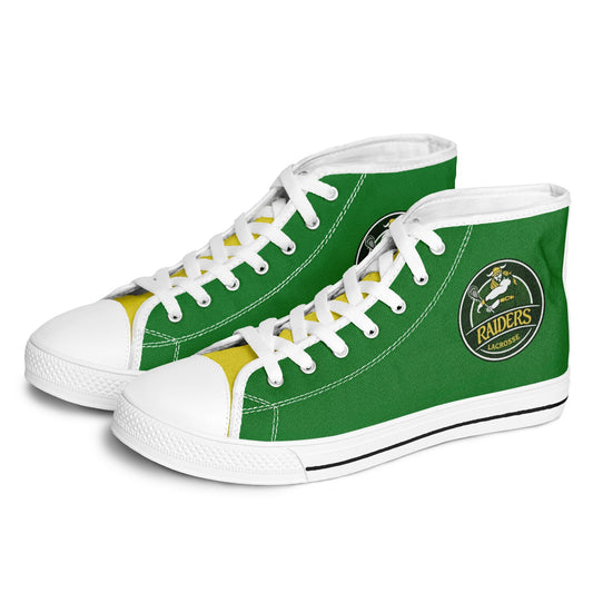 High Top Shoes - Raiders Lacrosse Circle Logo Pattern