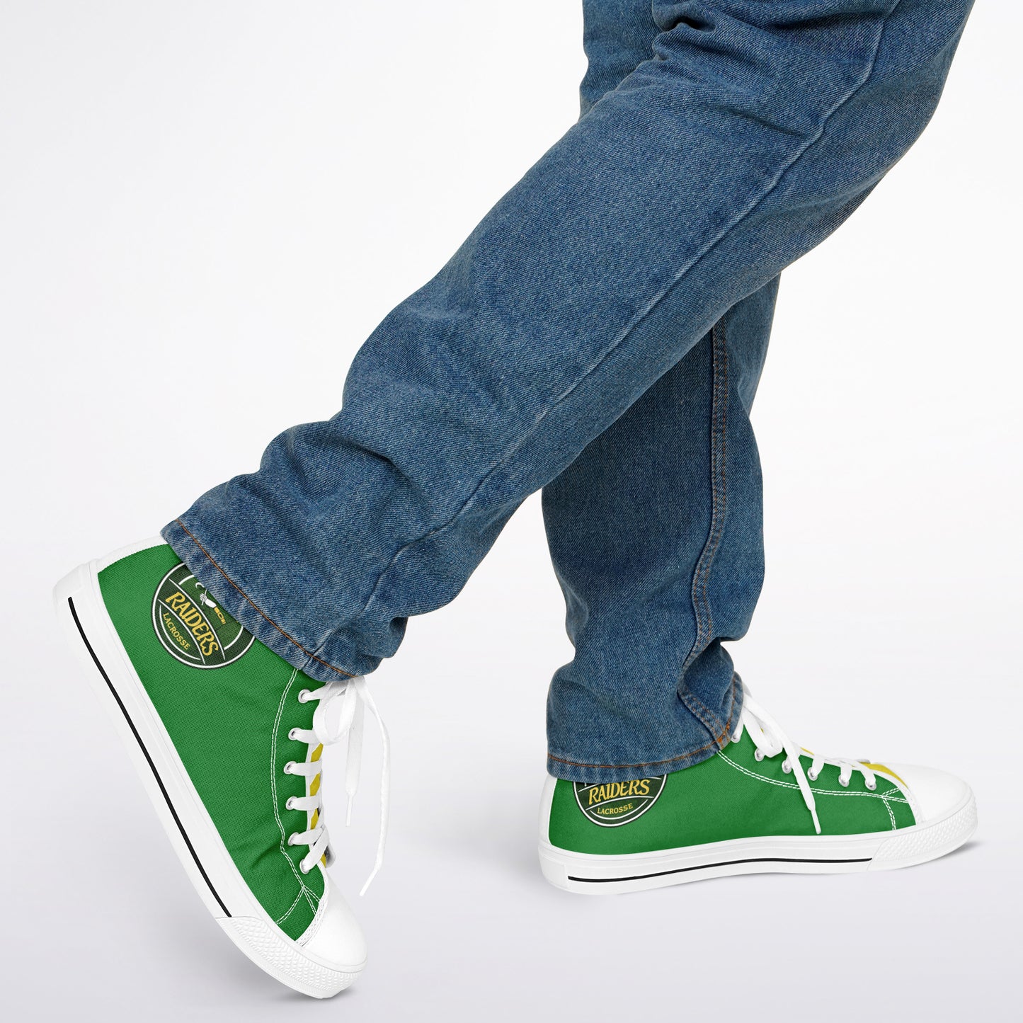 High Top Shoes - Raiders Lacrosse Circle Logo Pattern