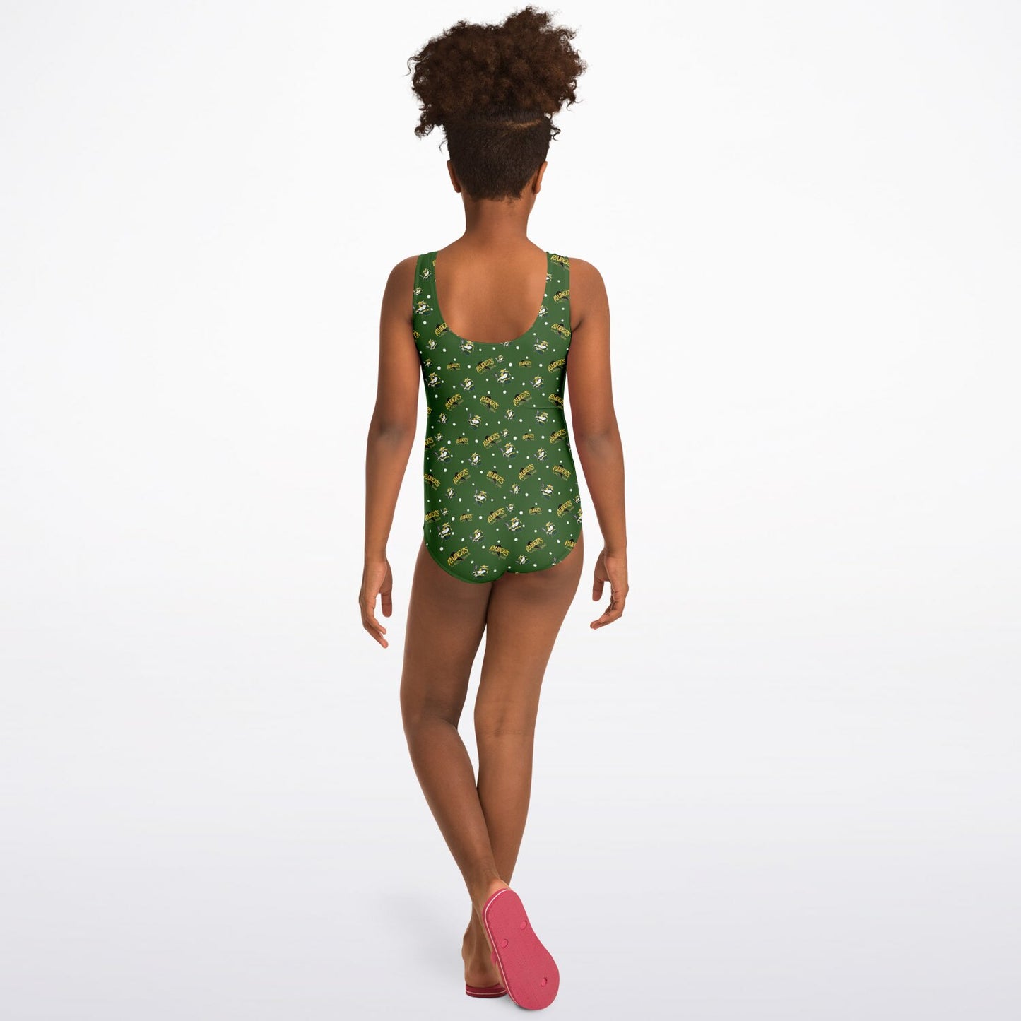 Youth One-Piece Swimsuit - Raiders Lacrosse Pattern