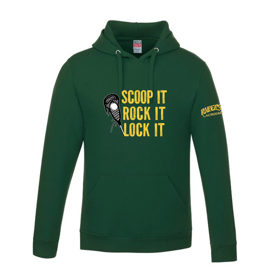 Scoop it, Rock it, Lock it Raiders Pullover Hooded Sweatshirt