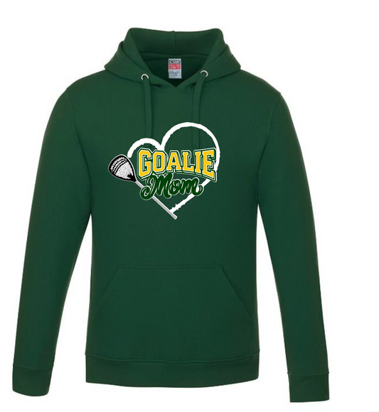 Heart Goalie Mom Pullover Hooded Sweatshirt