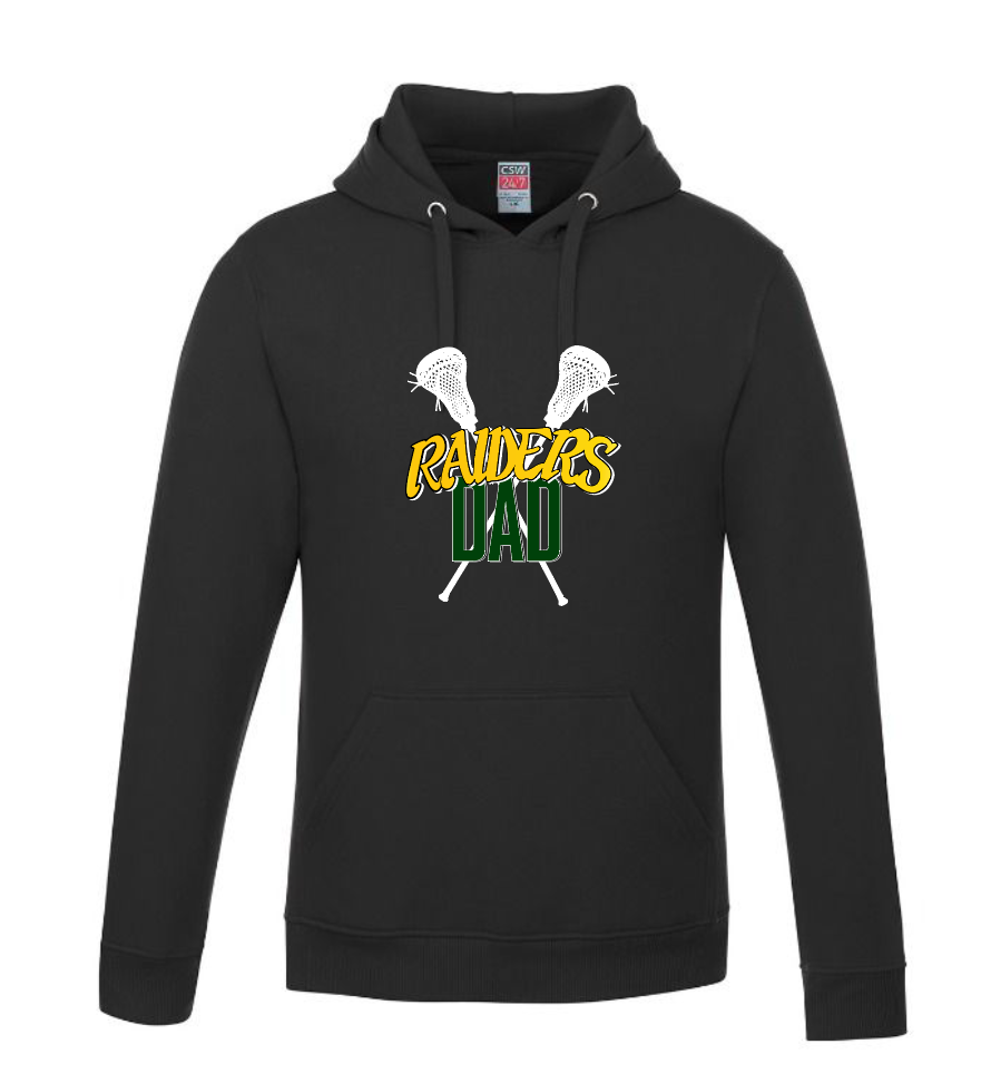Raiders Dad with Crossed Sticks   Pullover Hooded Sweatshirt