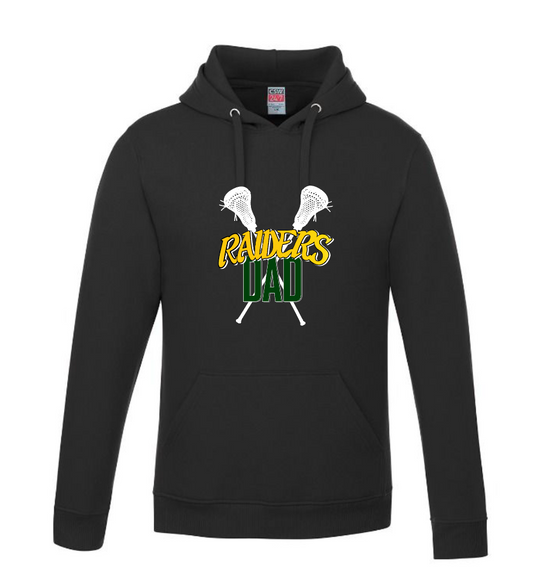 Raiders Dad with Crossed Sticks   Pullover Hooded Sweatshirt
