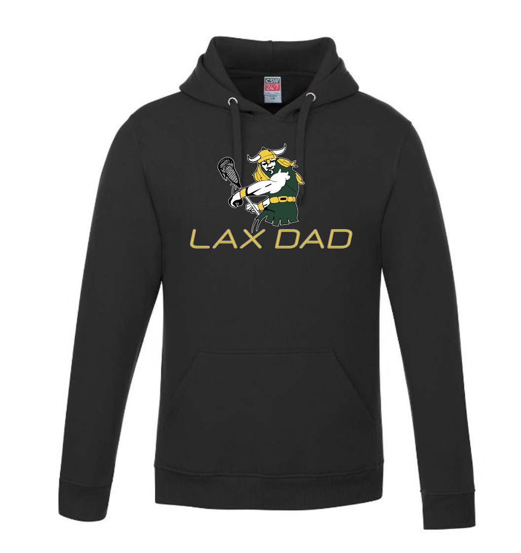 LAX Dad with Raiders Big Man   Pullover Hooded Sweatshirt