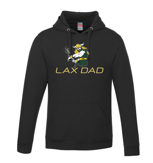 LAX Dad with Raiders Big Man   Pullover Hooded Sweatshirt