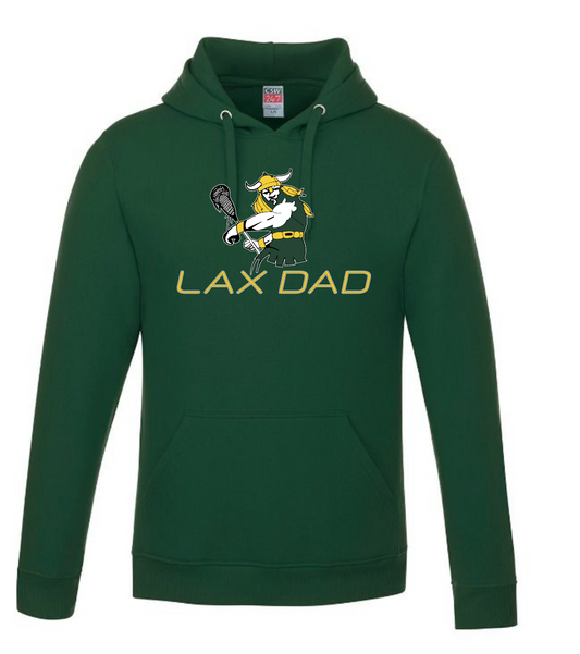 LAX Dad with Raiders Big Man   Pullover Hooded Sweatshirt