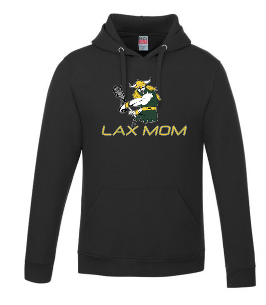 LAX Mom with Raiders Big Man   Pullover Hooded Sweatshirt