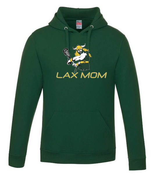 LAX Mom with Raiders Big Man   Pullover Hooded Sweatshirt