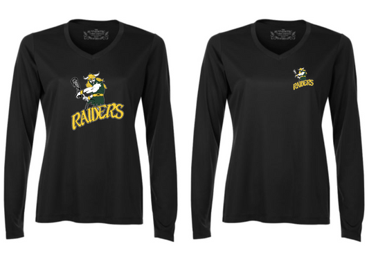Lady Raiders V-Neck Long Sleeve Athletic Shirt