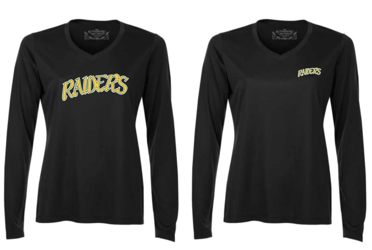 Lady Raiders V-Neck Long Sleeve Athletic Shirt