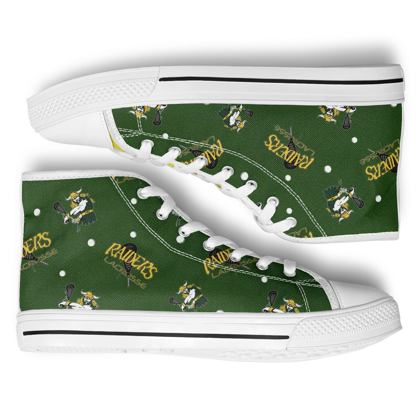 High Top Shoes - Raiders Pattern