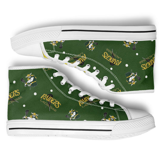 High Top Shoes - Raiders Pattern
